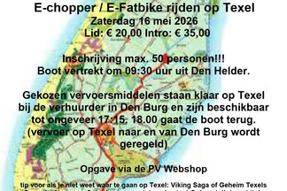 E-chopper/E-bike rijden op Texel